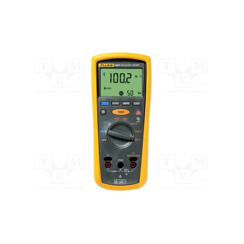 1 pcs x FLUKE - FLUKE 1507 - Meter: insulation resistance, LCD, VAC: 100mV÷600V, 50÷400Hz, IP40