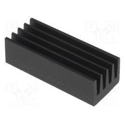 2 pcs x FISCHER ELEKTRONIK - ICKSMDF21SA - Heatsink: extruded, black, L: 21mm, W: 8mm, H: 6mm, 33K/W, aluminium