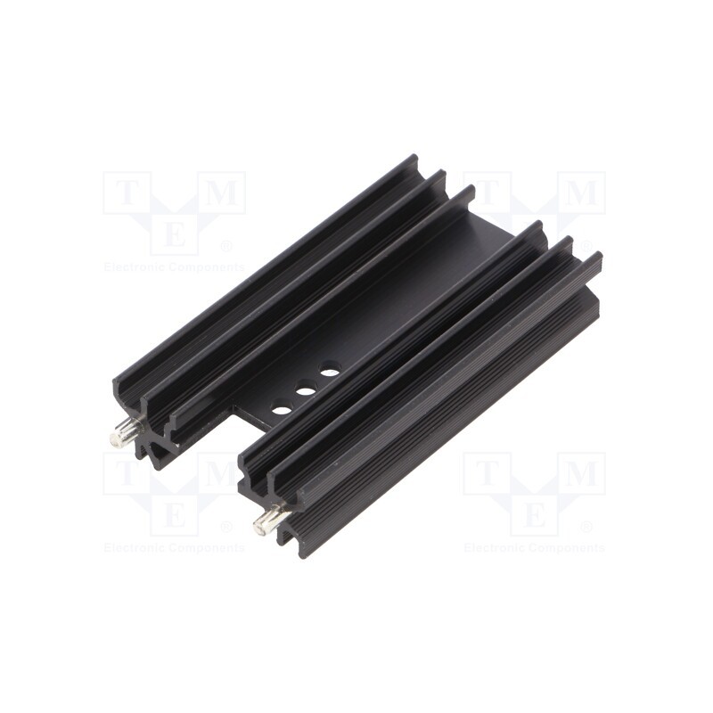 1 pcs x ALUTRONIC - PR28/63/SE - Heatsink: extruded, H, TO202,TO218,TO220,TOP3, black, L: 63mm