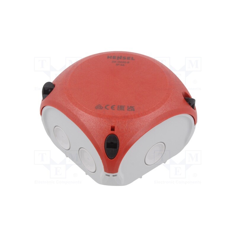 1 pcs x HENSEL - 62000035 - Enclosure: junction box, X: 93mm, Y: 93mm, Z: 62mm, IP66, white