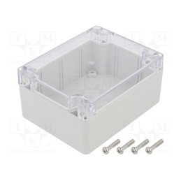 1 pcs x GAINTA - P212C-IP68 - Enclosure: multipurpose, X: 90mm, Y: 115mm, Z: 55mm, polycarbonate
