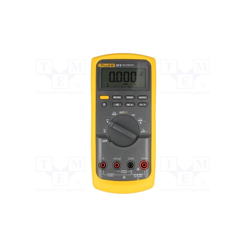 1 pcs x FLUKE - FLUKE 83V - Digital multimeter, LCD, (6000), Bargraph: 33segm.40x/s, 0.01÷60S