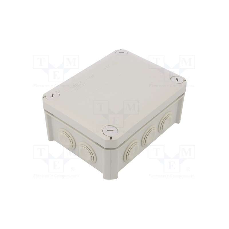 1 pcs x OBO BETTERMANN - T 100 - Enclosure: junction box, X: 116mm, Y: 150mm, Z: 67mm, IP66
