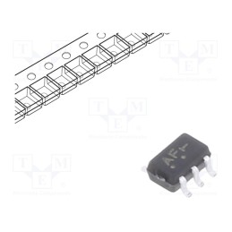 3 pcs x ONSEMI - NLVASB3157DFT2G - IC: analog switch, demultiplexer,multiplexer, Ch: 1, SC88A