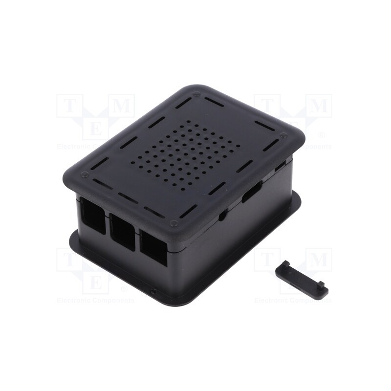 1 pcs x TEKO - TEK-RPI-X3.9 - Enclosure: for computer, black, X: 73mm, Y: 100mm, Z: 42mm