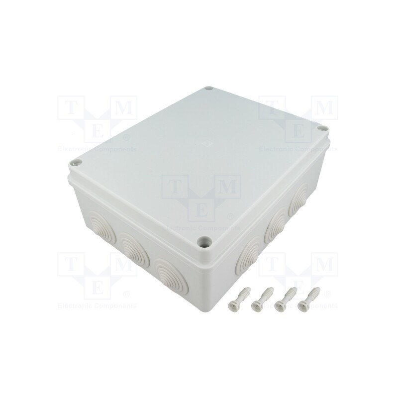 1 pcs x PAWBOL - S-BOX 506 - Enclosure: junction box, X: 190mm, Y: 240mm, Z: 90mm, IP65, grey