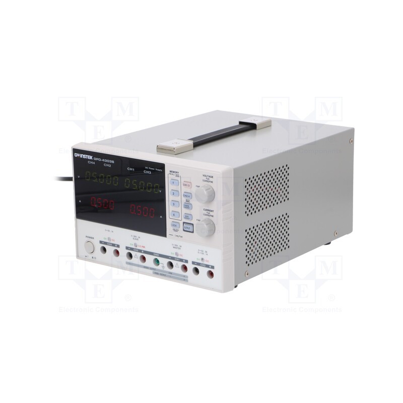 1 pcs x GW INSTEK - GPD-4303S - Power supply: programmable laboratory, Ch: 4, 0÷30VDC, 0÷3A, 0÷3A