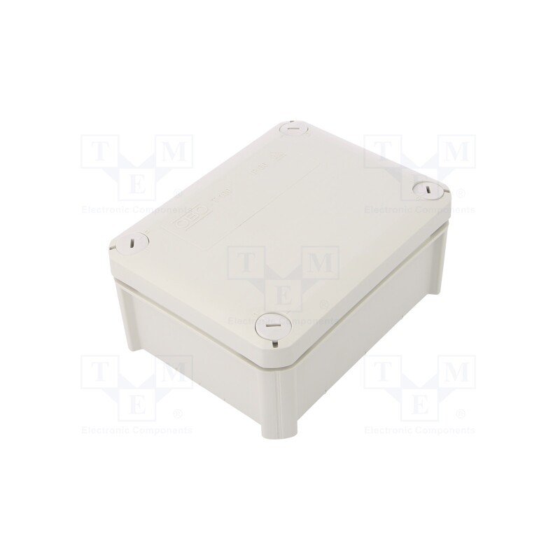 1 pcs x OBO BETTERMANN - T 100 OE - Enclosure: junction box, X: 116mm, Y: 150mm, Z: 67mm, IP66