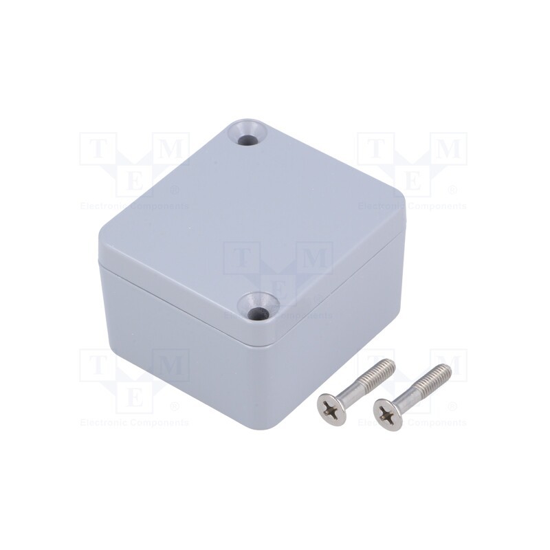 1 pcs x HAMMOND - 1590Z060GY -AS - Enclosure: multipurpose, X: 45mm, Y: 50mm, Z: 30mm, 1590Z, aluminium