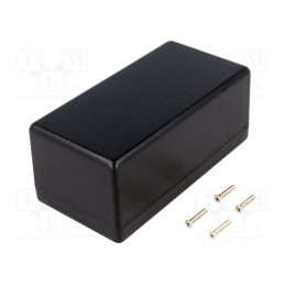 1 pcs x HAMMOND - 1594DBK - Enclosure: multipurpose, X: 66mm, Y: 131mm, Z: 55mm, 1594, ABS, black