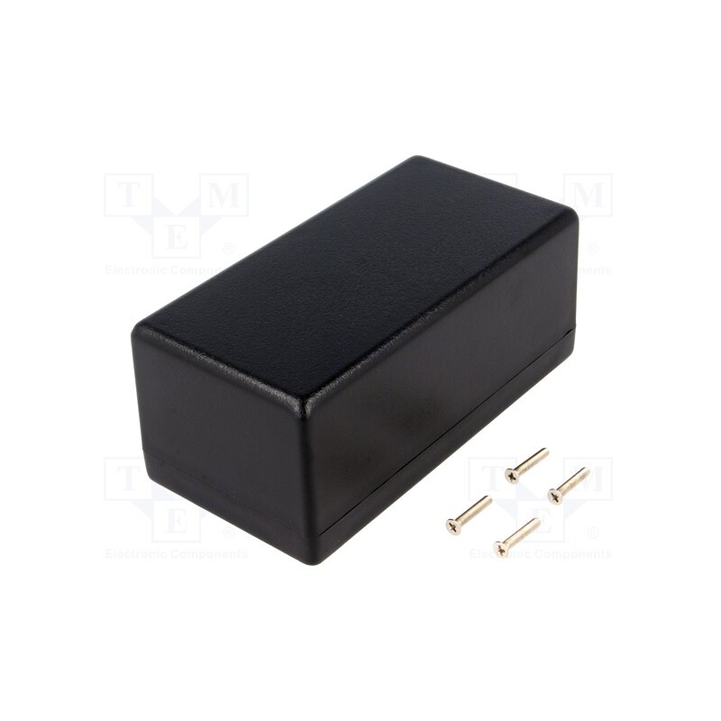 1 pcs x HAMMOND - 1594DBK - Enclosure: multipurpose, X: 66mm, Y: 131mm, Z: 55mm, 1594, ABS, black