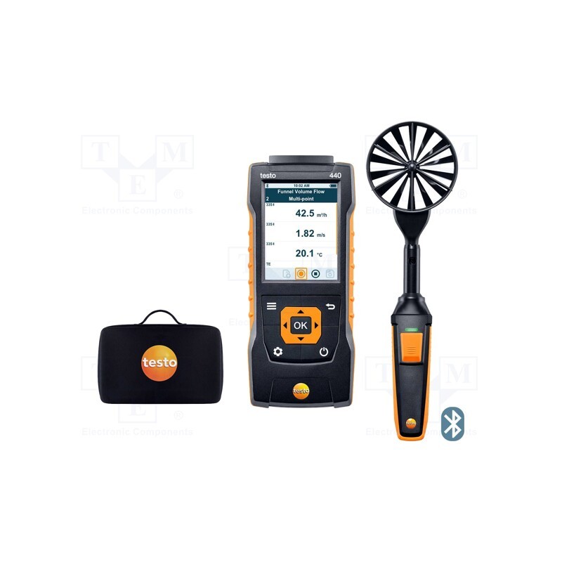 1 pcs x TESTO - TESTO 440 0563 4403 - Environmental conditions, Temp.(thermocouple K): -200÷1370°C
