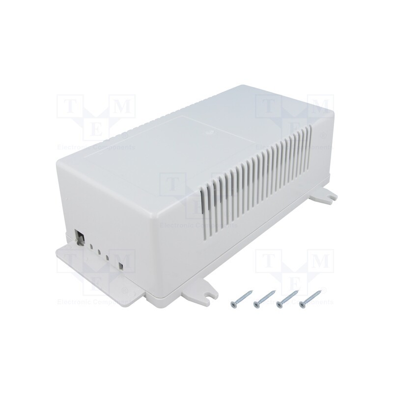 1 pcs x MASZCZYK - KM-107/GY - Enclosure: for power supplies, X: 112mm, Y: 222mm, Z: 72mm, ABS, grey