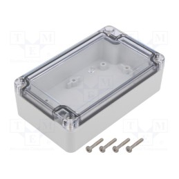 1 pcs x KRADEX - ZP125.75.37SJP TM ABS-PC - Enclosure: multipurpose, X: 75mm, Y: 125mm, Z: 37mm, ZP, ABS, IP67