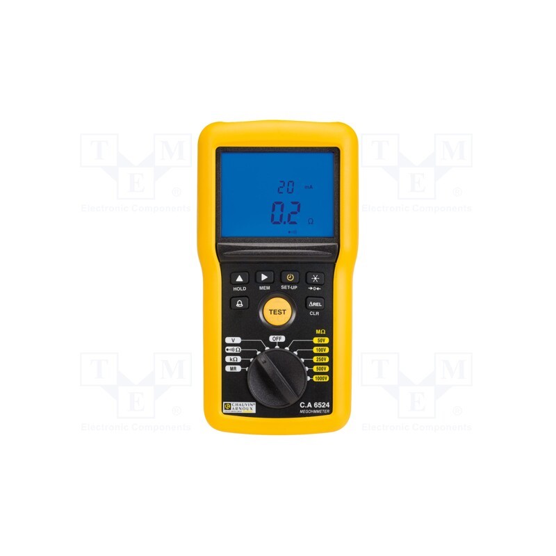 1 pcs x CHAUVIN ARNOUX - C.A 6524 - Meter: insulation resistance, LCD, (4000), VAC: 300mV÷400V,700V