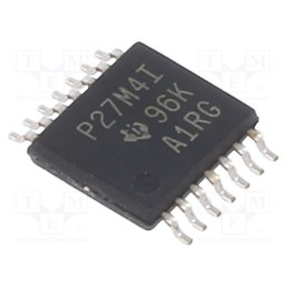 1 pcs x TEXAS INSTRUMENTS - TLC27M4IPW - IC: operational amplifier, 880kHz, Ch: 4, TSSOP14, IB: 2nA, Iio: 1nA