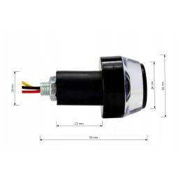 2x DRL motorcycle turn signal LED tips