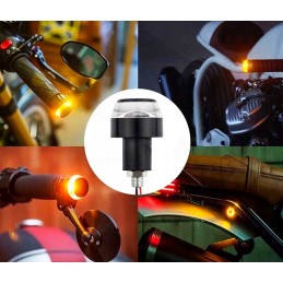 2x DRL motorcycle turn signal LED tips