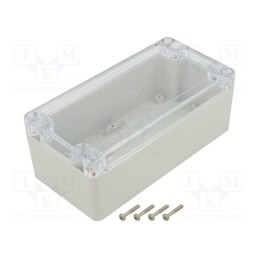 1 pcs x KRADEX - ZP160.80.60JPH TM ABS-PC - Enclosure: multipurpose, X: 80mm, Y: 160mm, Z: 60mm, ZP, ABS, IP65