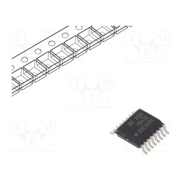 1 pcs x TEXAS INSTRUMENTS - ADS7843E/2K5 - IC: A/D converter, Ch: 4, 12bit, 125ksps, 2.7÷5.25V, SSOP16