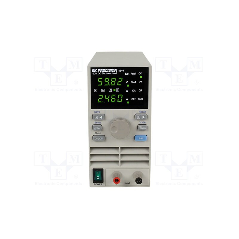 1 pcs x B&K PRECISION - BK8540 - Electronic load DC, 0÷60V, 0.001÷30A, 150W, 88x175x282mm