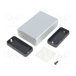 1 pcs x HAMMOND - 1455C802 - Enclosure: with panel, 1455, X: 54mm, Y: 80mm, Z: 23mm, aluminium