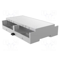 1 pcs x ITALTRONIC - 35.0807000.BL - Enclosure: for DIN rail mounting, Y: 90mm, X: 142mm, Z: 32mm, grey