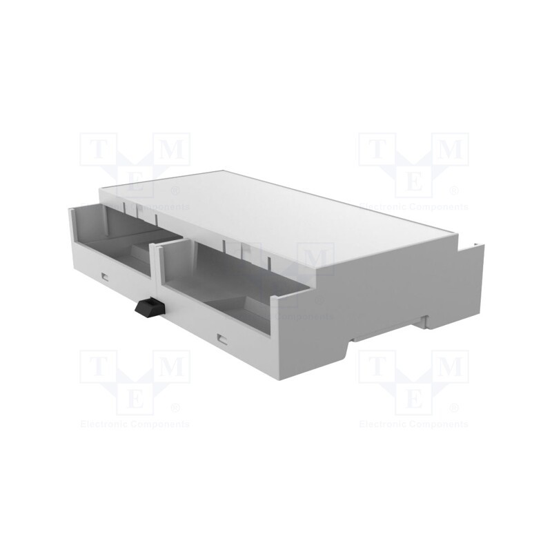 1 pcs x ITALTRONIC - 35.0807000.BL - Enclosure: for DIN rail mounting, Y: 90mm, X: 142mm, Z: 32mm, grey