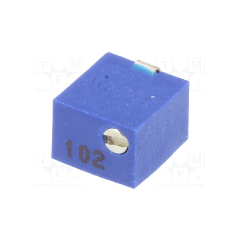 1 pcs x SR PASSIVES - 1801WSMD-1K - Potentiometer: mounting, vertical,multiturn, 1kΩ, 250mW, SMD, ±10%