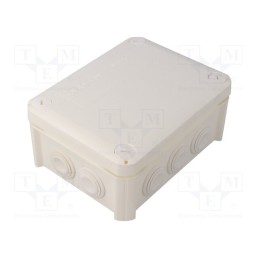 1 pcs x OBO BETTERMANN - T 100 RW - Enclosure: junction box, X: 116mm, Y: 150mm, Z: 67mm, IP66, white
