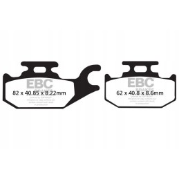 Brake pads ebc fa413r set for 1 disc from