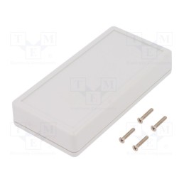 1 pcs x HAMMOND - 1599BGYCP -AS - Enclosure: multipurpose, X: 65mm, Y: 130mm, Z: 25mm, 1599, ABS, grey