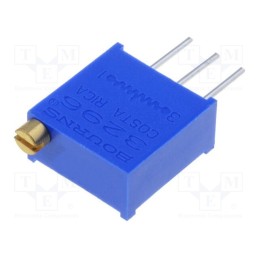 1 pcs x BOURNS - 3296W-1-101LF - Potentiometer: mounting, multiturn, 100Ω, 500mW, THT, ±10%, linear