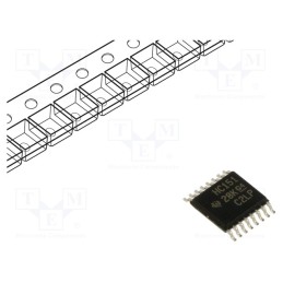 1 pcs x TEXAS INSTRUMENTS - SN74HC151PWR - IC: digital, 8 to 1 line,multiplexer,data selector, SMD, TSSOP16