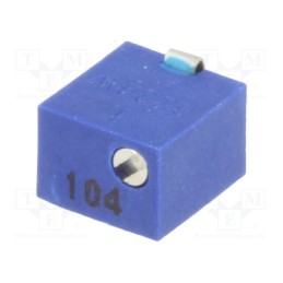 1 pcs x SR PASSIVES - 1801WSMD-100K - Potentiometer: mounting, vertical,multiturn, 100kΩ, 250mW, SMD