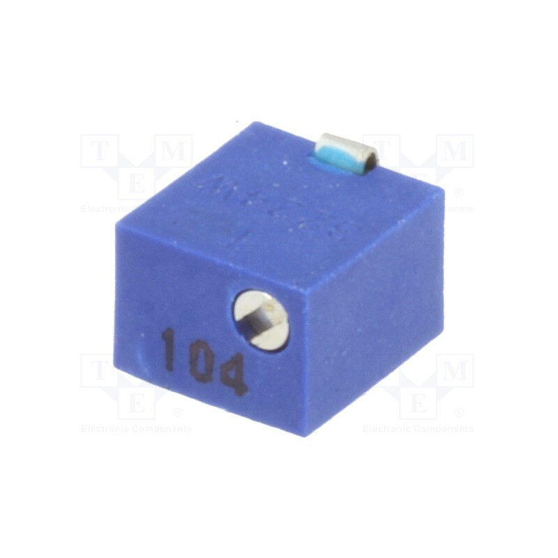 1 pcs x SR PASSIVES - 1801WSMD-100K - Potentiometer: mounting, vertical,multiturn, 100kΩ, 250mW, SMD