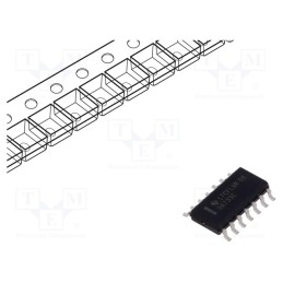 1 pcs x TEXAS INSTRUMENTS - UA733CDR - IC: video amplifier, programmable gain, 6VDC, Ch: 2, SO14, 3.6mA