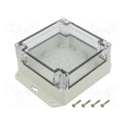 1 pcs x KRADEX - ZP105.105.60SUJP TM ABS-PC - Enclosure: multipurpose, X: 105mm, Y: 105mm, Z: 60mm, ZP, ABS, IP67