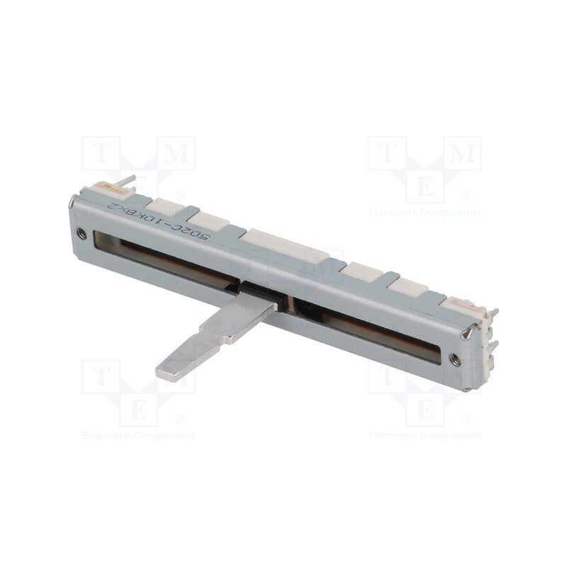 1 pcs x ALPS - RS45112A400G - Potentiometer: slide, 10kΩ, 125mW, THT, ±20%, linear, Mat: metal