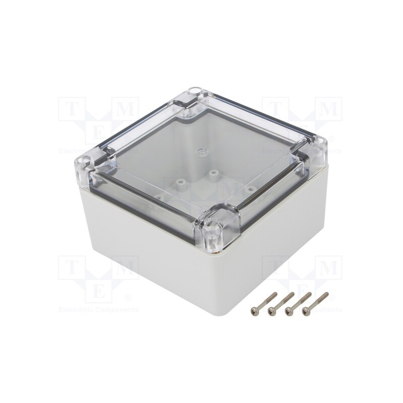 1 pcs x KRADEX - ZP105.105.60SJP TM ABS-PC - Enclosure: multipurpose, X: 105mm, Y: 105mm, Z: 60mm, ZP, ABS, IK07