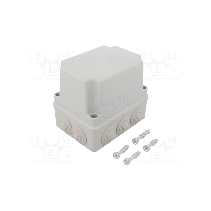 1 pcs x PAWBOL - S-BOX 306H - Enclosure: junction box, X: 110mm, Y: 150mm, Z: 140mm, IP65, grey