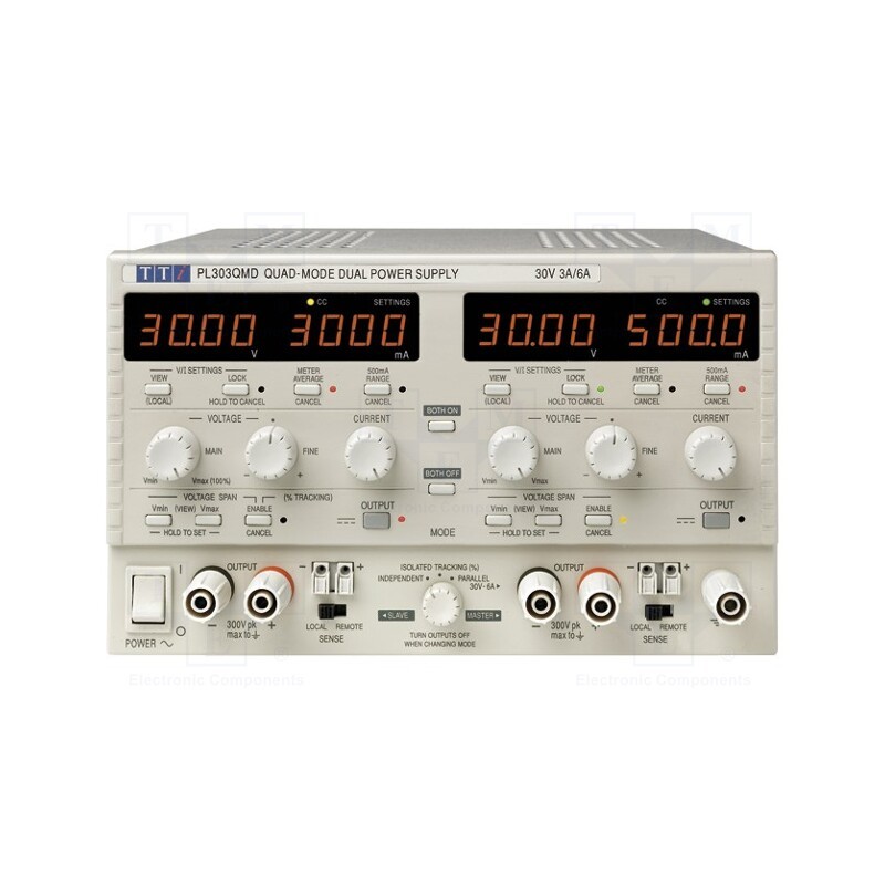 1 pcs x AIM-TTI - PL303QMD - Power supply: laboratory, linear,multi-channel, 0÷30VDC, 0÷3A