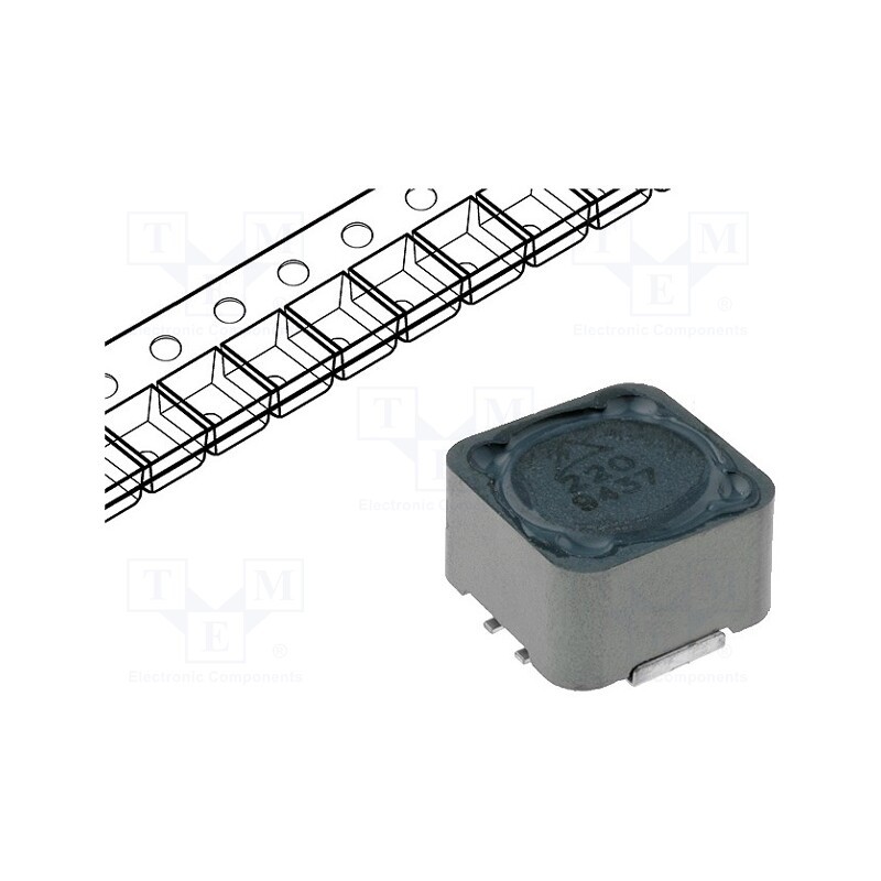 1 pcs x EPCOS - B82477G4223M - Inductor: wire, SMD, 22uH, 3.6A, 38mΩ, ±20%, 12.8x12.8x8mm