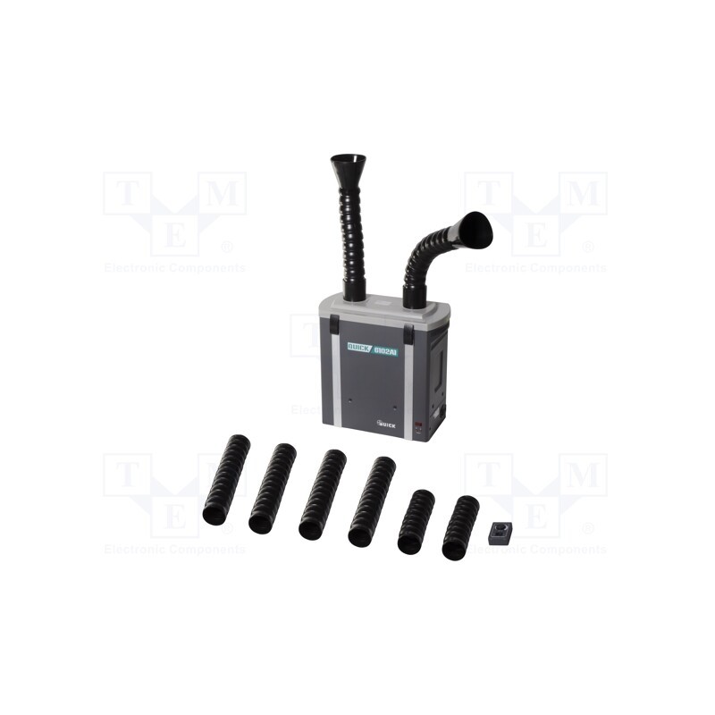 1 pcs x QUICK - QUICK-6102 - Device: fume extractor, Plug: EU, 290m3/h, 120W, 230VAC, 55dBA, Ch: 2