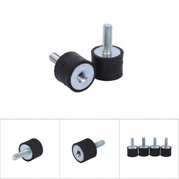 Bushing, steering knuckle set, 4x rubber M6