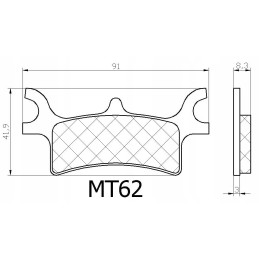 Makland mt62 brake pads polaris sportsman