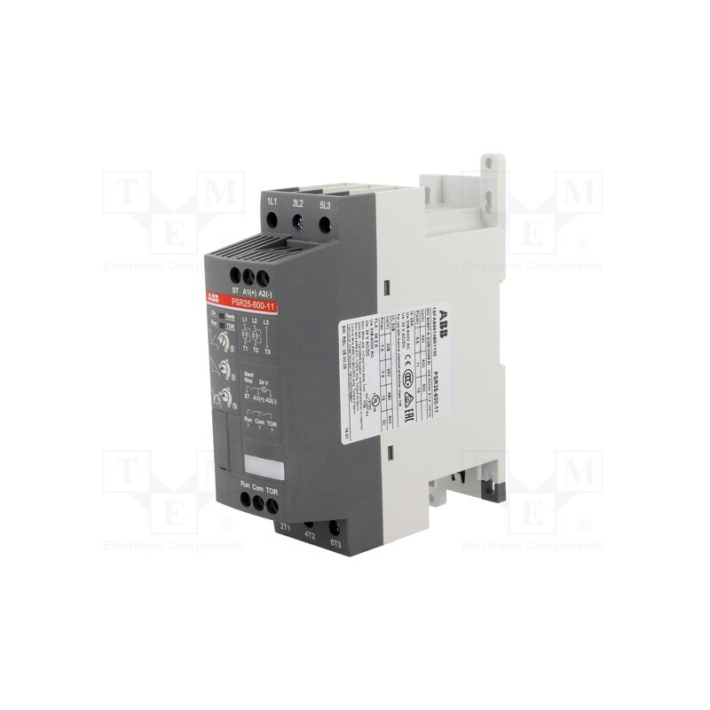 1 pcs x ABB - 1SFA896108R1100 - Module: soft-start, Usup: 208÷600VAC, for DIN rail mounting, 11kW