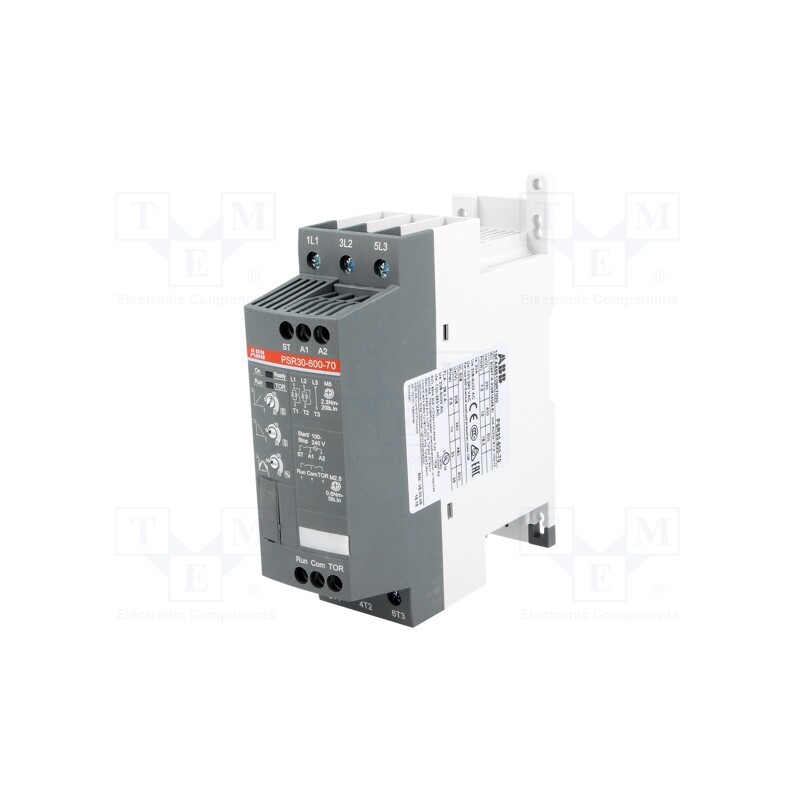 1 pcs x ABB - 1SFA896109R7000 - Module: soft-start, Usup: 208÷600VAC, for DIN rail mounting, 15kW