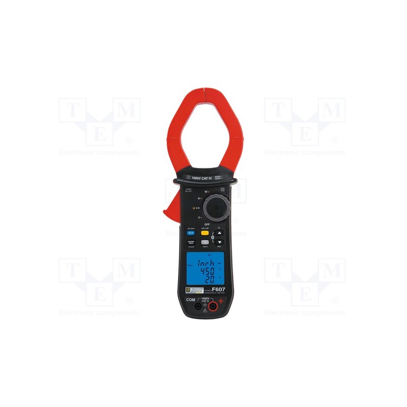 1 pcs x CHAUVIN ARNOUX - F607 - Meter: multifunction, digital,pincers type, Øcable: 60mm, LCD