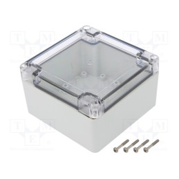 1 pcs x KRADEX - ZP105.105.60SJP TM PC - Enclosure: multipurpose, X: 105mm, Y: 105mm, Z: 60mm, ZP, light grey